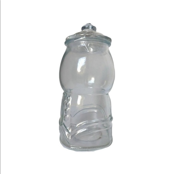 NWT HTF Target Bullseye Playground Clear Glass Gumball Machine Candy/Cookie Jar - Picture 2 of 4